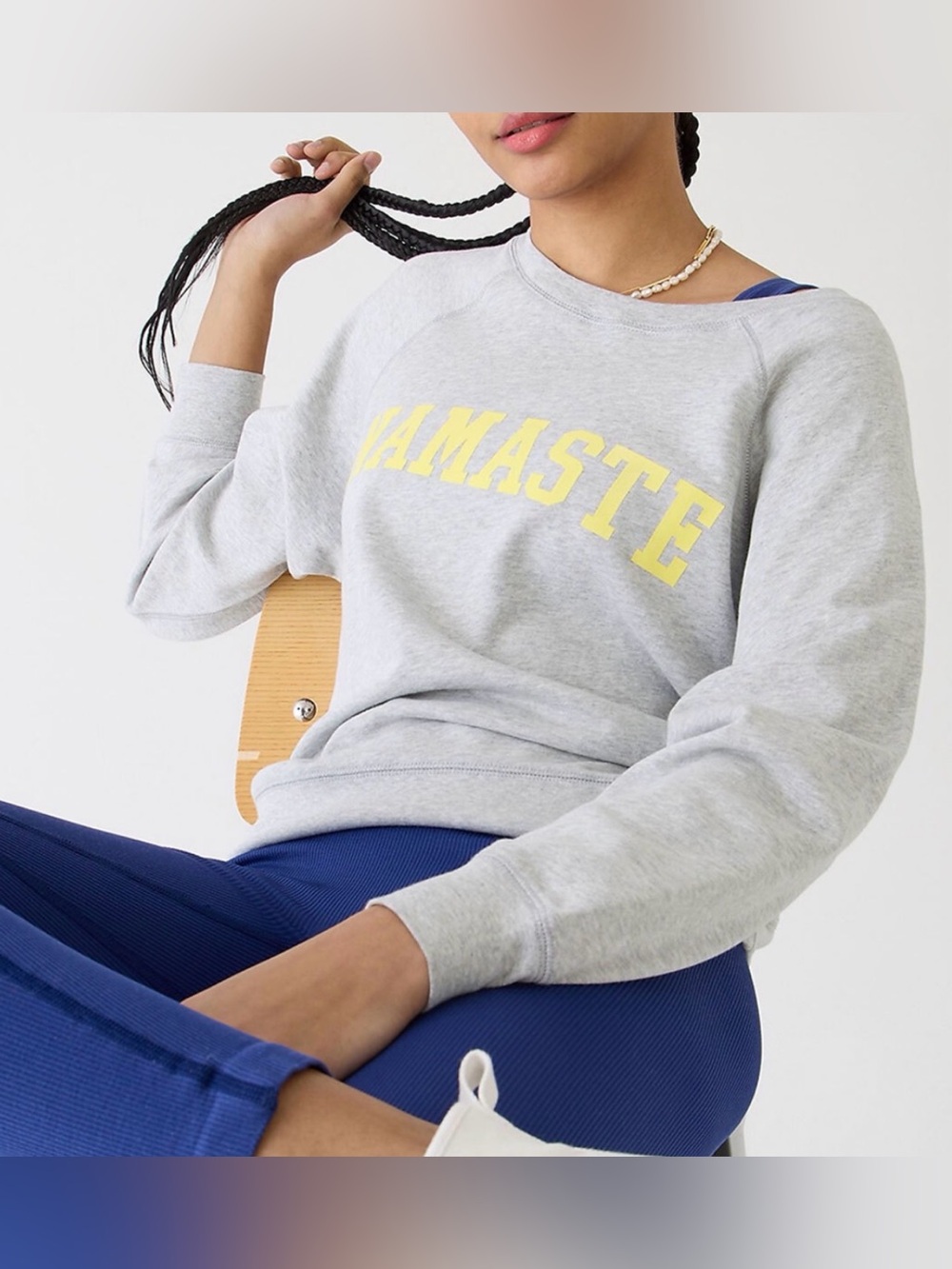 J. Crew Magic Rinse Crewneck Sweatshirt - NAMASTE - Picture 3 of 9